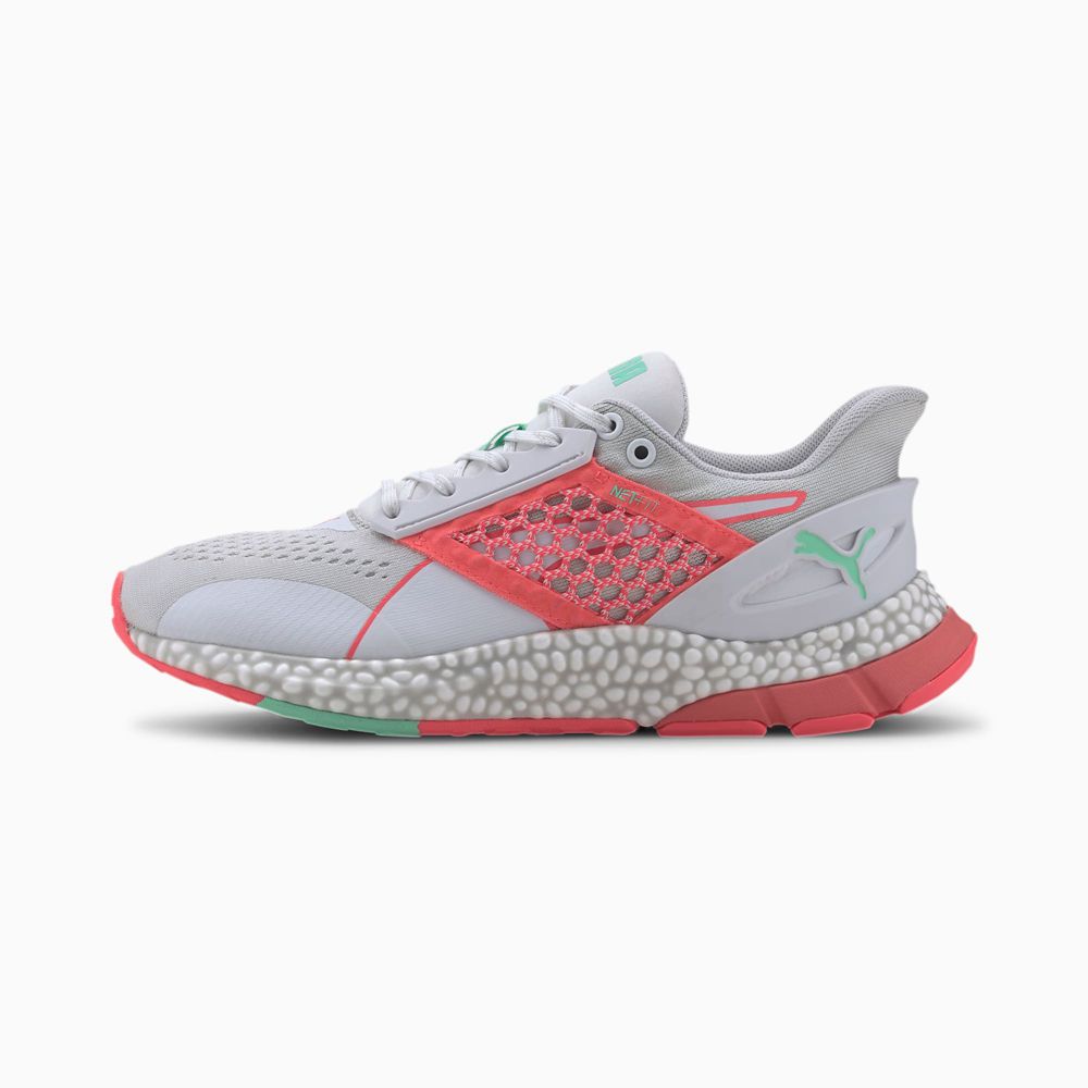 Puma HYBRID Astro Női Futócipő - Fehér/Rózsaszín/Zöld ( Hungary - EVIJS3160 )